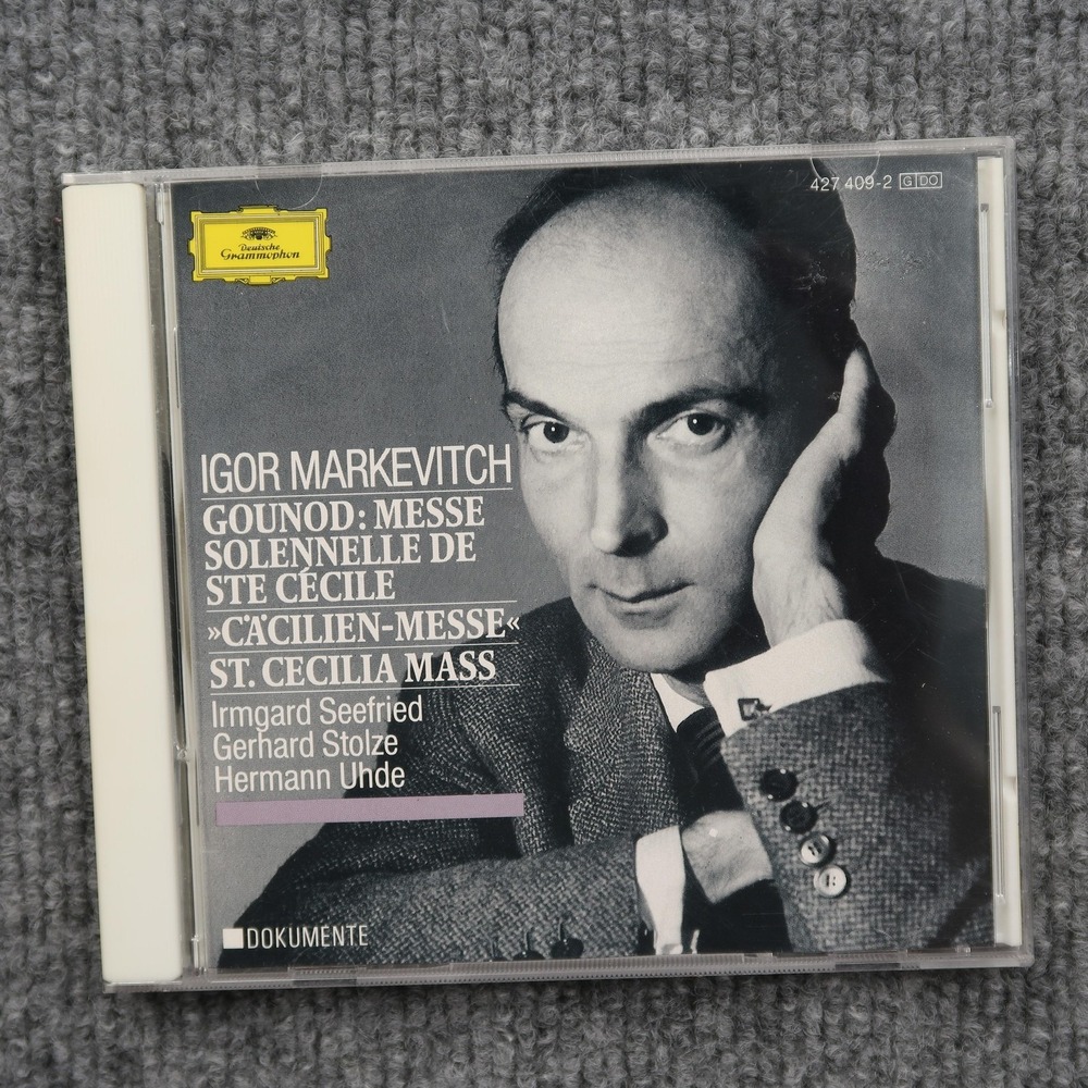 Gounod CD St Cecilia Mass Cäcilien-Messe Markevitch Seefried Stolze Uhde Germany